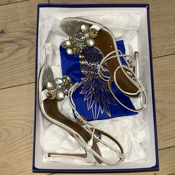 Aquazzura Disco 🪩 Thing Sandals - Picture 1 of 10